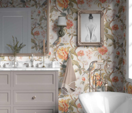 Erismann Wall Stories Behang 10493-04 Bloemen en Vogels