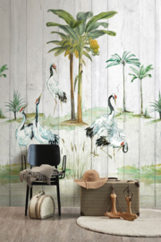 Dutch Wallcoverings One Roll One Motif Fotobehang A39401 Tropical Wood/Palm