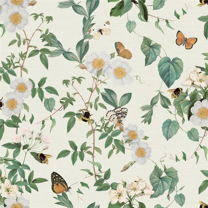Arthouse Signature 2 Behang 925502 Bumblebee Trail Cream/Botanisch/Insecten