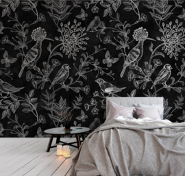 Walls by Patel Fotobehang DD110346 Botanisch Blackboard 9