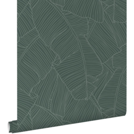 Esta Home Behang 130935 Bladeren Donker Groen