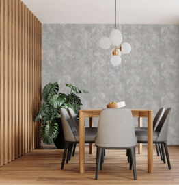 Dutch Wallcoverings Patagonia Behang 36122 Zarci Grey//Grafisch