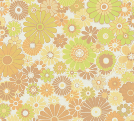 AS Creation Retro Chic Behang 39535-5 / 395355 Bloemen/Jaren 60 70