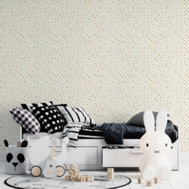 Hohenberger Great Kids Behang 26834 Watercolor Dots Pearl/Stippen