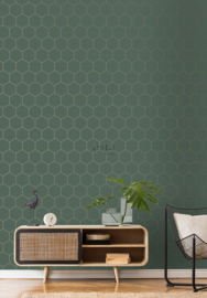 Esta Home Art Deco Behang 156-139228 Hexagon/Honingraat