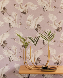 Eijffinger Oasis Behang 317352 Vogels/Dieren/Kraanvogel