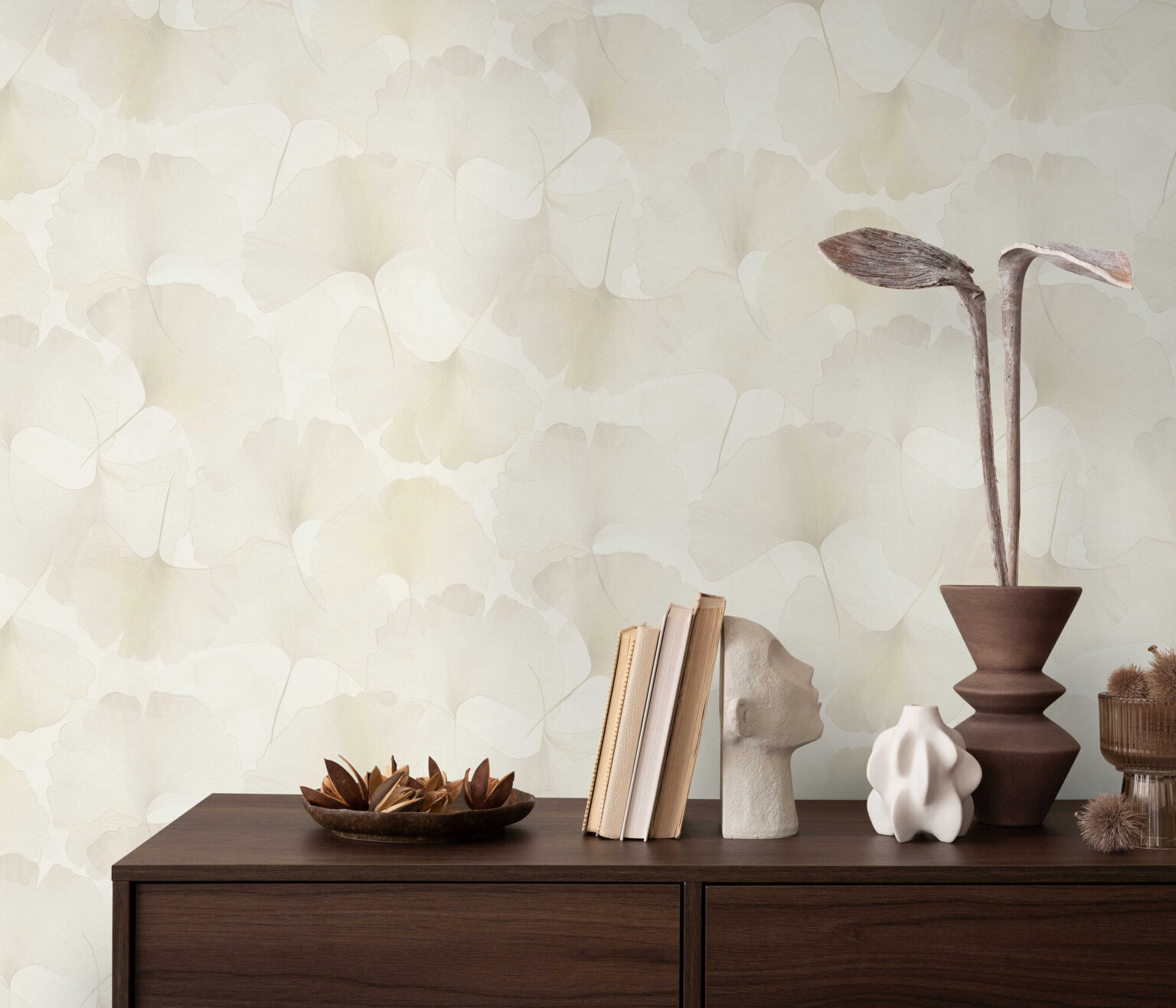 Dutch Wall Decor Elysium Behang 10470-14 Bladeren/Ginkgo waaierblad