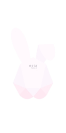 Esta XL Photowalls For Kids Fotobehang 158855 Origami Bunny/Konijn