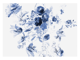 Kek Amsterdam Fotobehang WP 225 Royal Blue Flowers 3