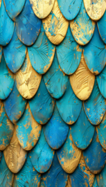 AS Creation Metropolitan Stories Hotspot Fotobehang 790163 Blue Scales/Schubben