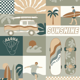 Lutèce Les Aventures Behang 36240704 Skate/Sunshine