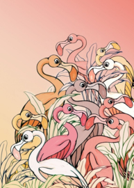 Komar Disney Edition4 Fotobehang DX4-012 Flamingos and Lillys