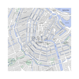 Esta Home XL2 Wallpapers Fotobehang 157712 Street map Amsterdam/Kaart/Stratenmap/Steden