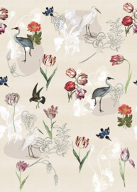 Behangexpresse Floral-Utopia Fotobehang INK7586 Dutch Meadows Sand