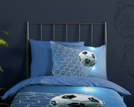 Muller Textiles Dekbedovertrek 31111 Fans Blue/Voetbal/Sport/Kids