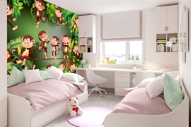 Dimex/Wall Murals 2023 Fotobehang MS-5-1453 Monkeys/Apen/Dieren/Kinderkamer