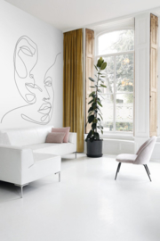 Esta Home Black & White Fotobehang 158936 Faces/Gezichten