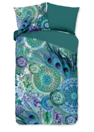 Muller Textiles Dekbedovertrek 30949-H Green/Bladeren/Mandala/1 persoons