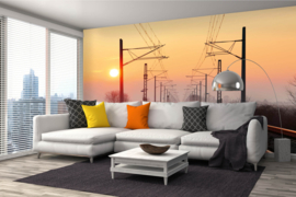 Dimex/Wall Murals 2023 Fotobehang MS-5-2850 Railway At Sunset/Spoorweg