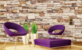 Dimex Wall Murals 2023 Fotobehang MS-5-0172 Stone Wall/Steen/Natuursteen