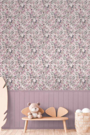 AS Creation Lilly en Luis Fotobehang 770741 Bloemen en Vogels/Lambri