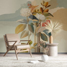 Nature Refined Select.D Fotobehang TD4313 Amara Grey Taupe/Bloemen