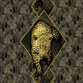 Roberto Cavalli 8 Fotobehang RC19119 Gold Leopard Gold Foil base Dutch First Class