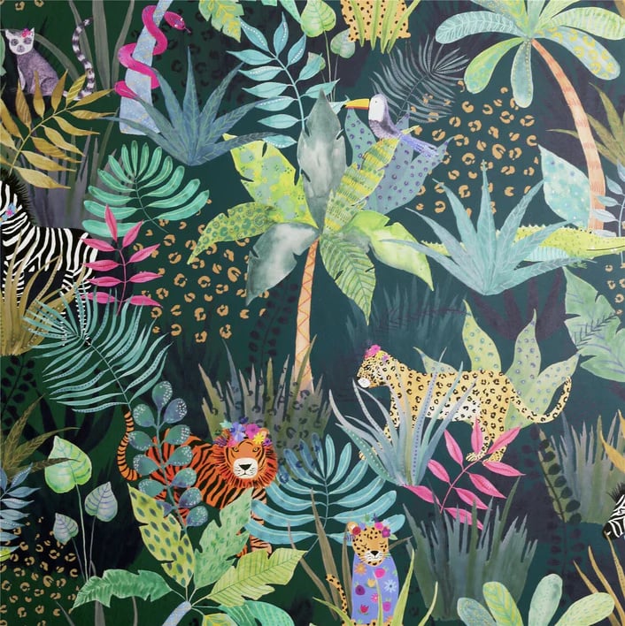 Arthouse Signature 2 Behang 925308 Hidden Jungle Emerald/Jungle