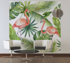 AS Creation Greenery Fotobehang DD116612 Tropical/Flamingo 1