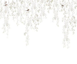 Borastapeter Studio Fotobehang 9447W Spring Birds/Bladeren en Vogels