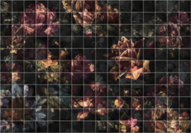 Noordwand Komar INK Fotobehang INX8-080 Tiles Flowers/Tegel