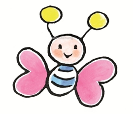 Fotobehang 5032a Big pink butterfly-Noordwand