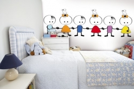 Noordwand  Little Ones Behang 419004 Holding Hands/Kinderen/Peuter/Kleuters Fotobehang