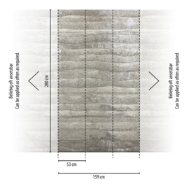 AS Creation Vibes & Styles Fotobehang 792173 Beton/Lijnen/Golven