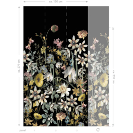 Esta Home Vintage Flowers Fotobehang 159216 Veldbloemen