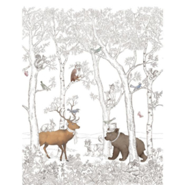 Dutch Wallcoverings Little Kids Fotobehang JS6001 Bosdieren