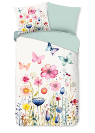 Muller Textiles Dekbedovertrek 33126 Kiki/Veldbloemen/Pure/1 Persoons