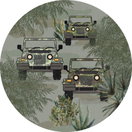 Behangexpresse Sofie & Junar Circle INK7699 Bush Drive green/Jeep/Safari