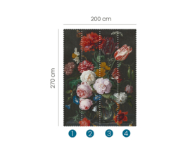 Erismann Zooom One Fotobehang 2503V-11 Flowers in a glass Vase/Klassiek bloemen