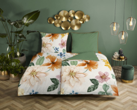 Muller Textiles Dekbedovertrek 20018-D Annabelle Offwhite/Bloemen/Botanisch