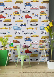 Behangexpresse Sofie & Junar Fotobehang INK7663 City Lights Colors/Auto's