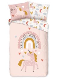 Muller Textiles Dekbedovertrek 7126 Unilove/Eenhoorn/1 persoons/Kids