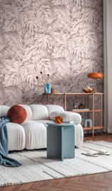 AS Creation Cosmo Living Fotobehang 791457 Palma Pink/Bladeren