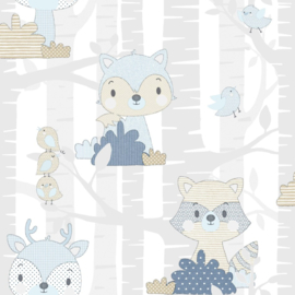 Noordwand Mondo Baby Behang 13011 Woodland/Dieren