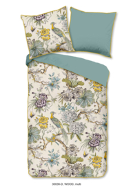 Muller Textiles Dekbedovertrek 30036 Wood Multi/Botanisch/Bloemen/1 persoons