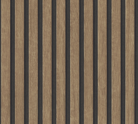 AS Creation Elements 2 Behang 391098 Hout/Panelen/Strepen