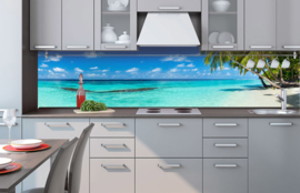 Dimex Zelfklevende Keuken Achterwand Paradise Beach KL-260-091 Strand