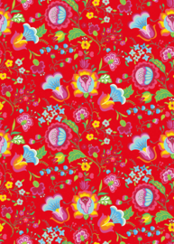 Behangexpresse Happy Living Fotobehang TD4037 Kaloscai Red/Bloemen