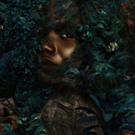 Muance Edition 3 Amber Collection Fotobehang Ubuntu Forest MU13010 Jungle/Vrouw