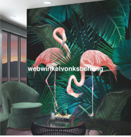 Marburg Smart Art Aspiration Fotobehang 46703 Lesley/Flamingo/Vogels/Natuurlijk/Tropical/Botanisch